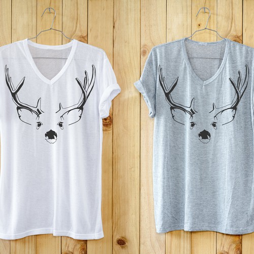 Deer t-shirt with the title 'T-shirt desing'