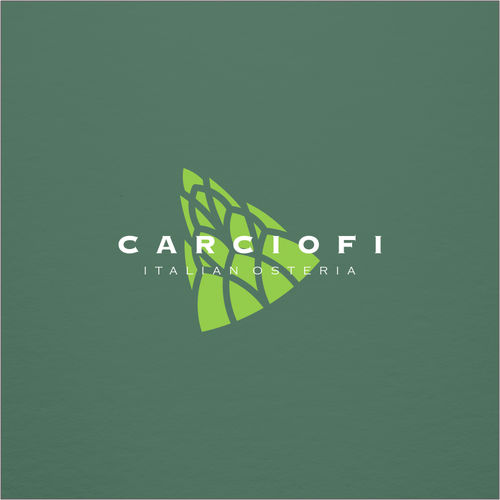 Pizza logo with the title 'Pizza + Artichoke'