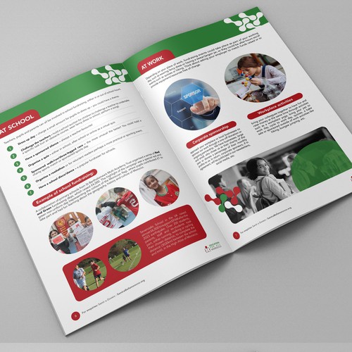 Charity design with the title 'Fundraising Brochure For Education For All Morocco Charity'