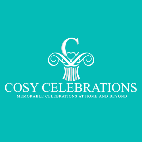 Home decor logo with the title 'Create a warm, homely, delicious, vibrant, classy and affluent logo for "Cosy Celebrations"'
