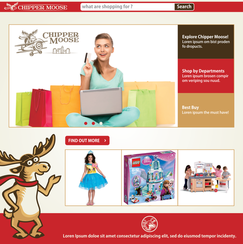 Plane design with the title 'Classic & fun logo for online retailer'