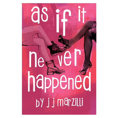 LGBT+ book cover with the title 'Cover for fiction LGBT story.'