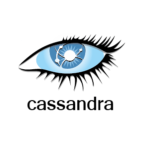 Database design with the title 'Apache Cassandra Logo'