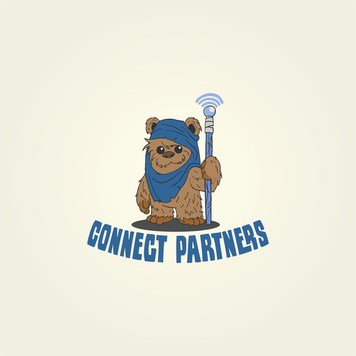 Wi-Fi logo with the title 'Ewok with Wi-Fi Staff'