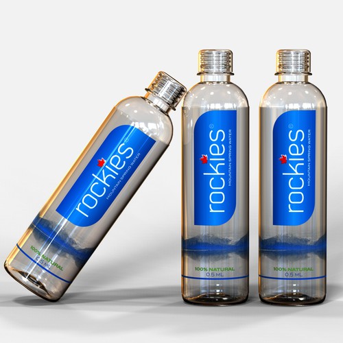 Creative label with the title 'Label for Water Bottle'