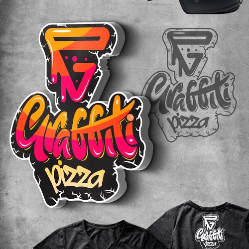 Pizza brand with the title 'Graffiti Pizza'