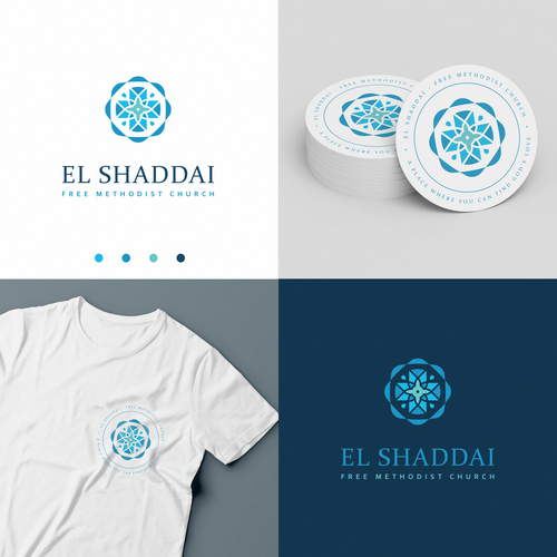 Blues design with the title 'Methodist church logo design'