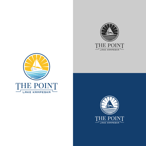 Sailing logo with the title 'Logo for THE POINT '