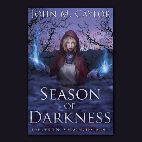 Witch book cover with the title 'Book Cover Illustration'