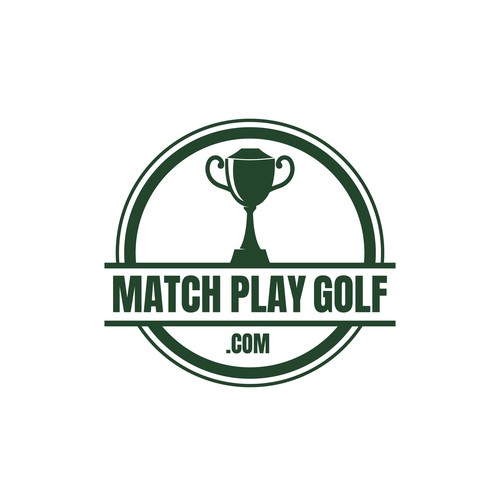 Competition logo with the title 'MatchPlayGolf.com Logo Design'