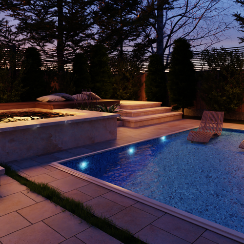 Architecture design with the title '3D Landscaping Project'