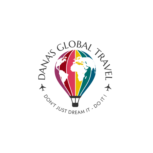 Global design with the title 'Create a worldy logo for a Travel Guru!'