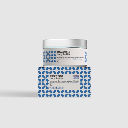 Cosmetics label with the title 'Skin cream label'