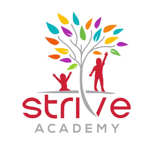 Academy logo with the title 'Playful logo for a childcare center.'