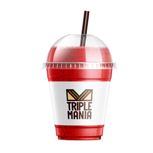 Fast food logo with the title 'Triple Mania'