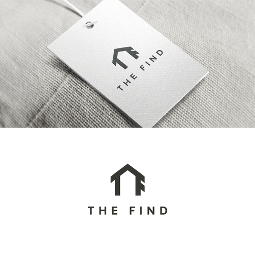 Mockup logo with the title 'The Find Logo'