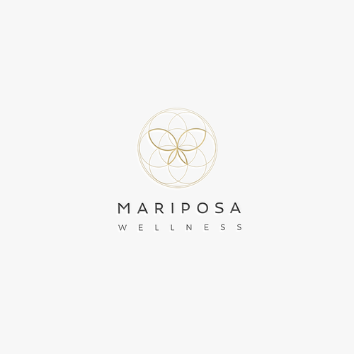 Iconic brand with the title 'Spiritual, Conscious and Natural Logo for Mariposa Wellness'