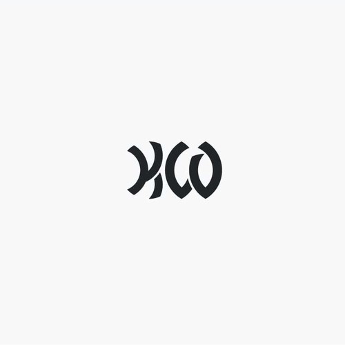 Kayaking logo with the title 'K and W logo initial'