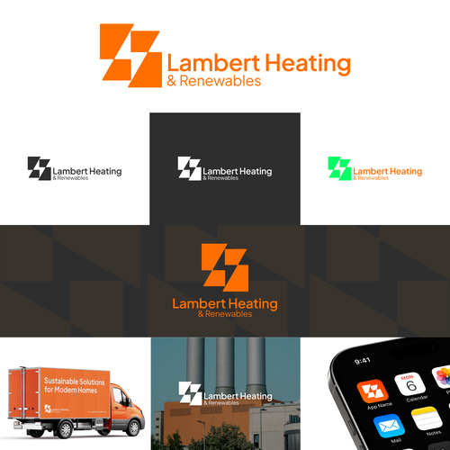 Adobe icon logo with the title 'Lambert Heating '