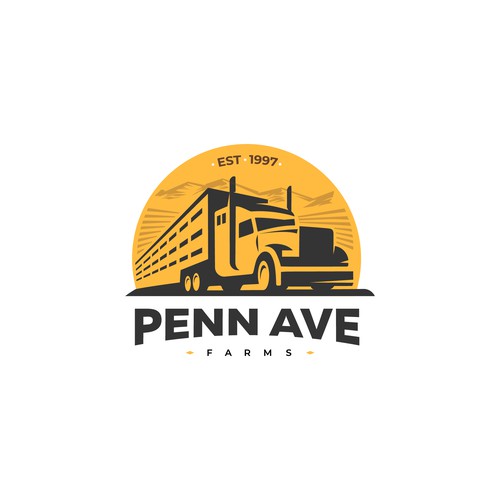 Livestock logo with the title 'Penn Ave Farms'