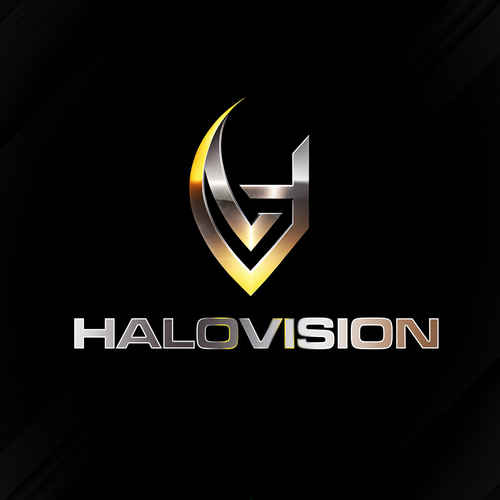 Futuristic brand with the title 'Halovision'