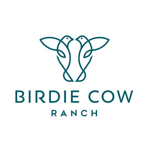 Bird logo with the title 'FARM RANCH LOGO'