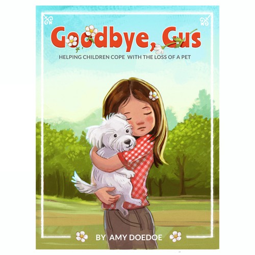 Love artwork with the title 'Little girl with dog'