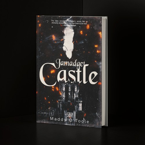 Dark fantasy book cover with the title 'A YA dark fantasy novel—Jamadget Castle'