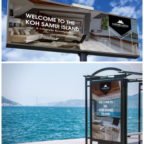 Thai design with the title 'Advertising System for Real Estate Company'