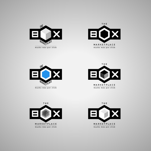 Marketplace logo with the title 'Logo design for The BOX Marketplace'