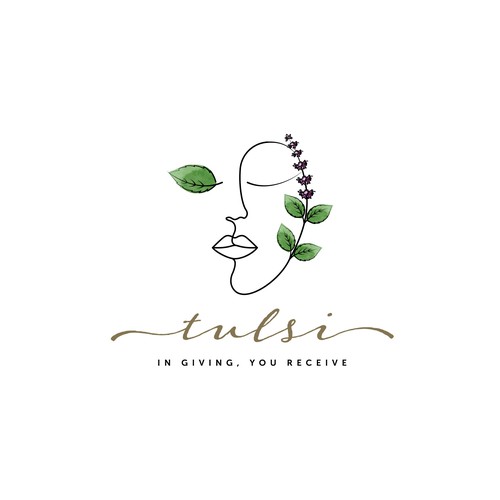 Woman brand with the title 'Logo for a flower and gift shop'