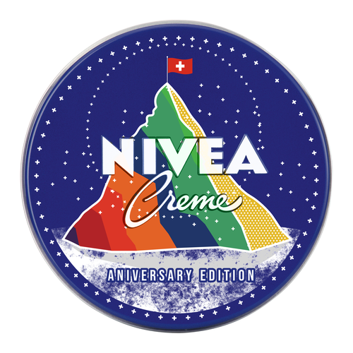 Mountain artwork with the title 'Cap Design For Nivea Creme'