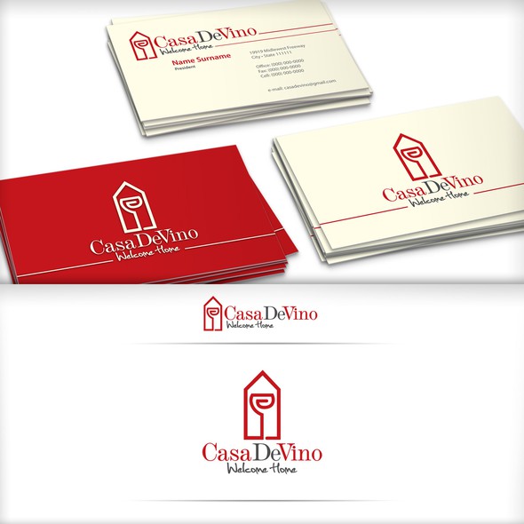 Casa logo with the title 'Logo for Casa De Vino '