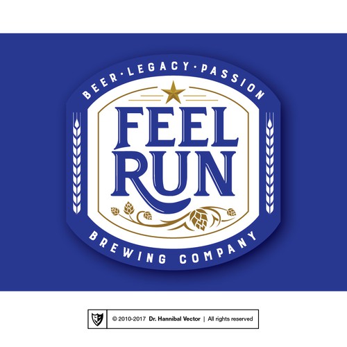 Gastropub logo with the title 'Feel Run'