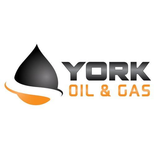 Oil drop logo with the title 'Help York Oil & Gas Services Inc with a new logo'