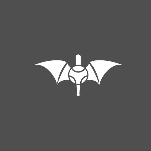 Vampire logo with the title 'sport baseball batbet logo '