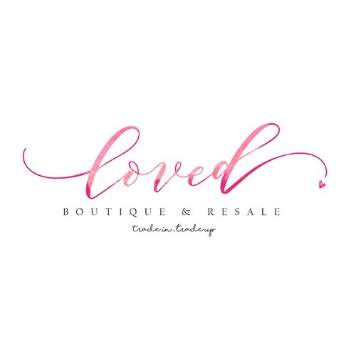 Script logo with the title 'Strong Feminine Logo for Loved boutique and Retail'