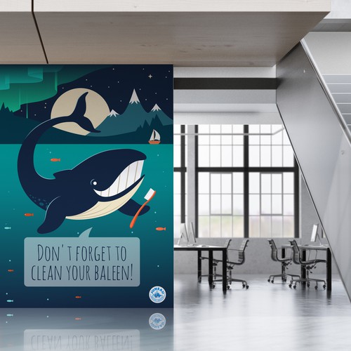 Dental design with the title 'Character for use in Pediatric Dental Office'