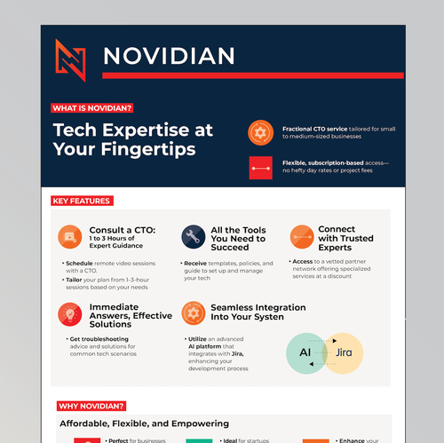 Statistics design with the title 'Infographic for tech industry'