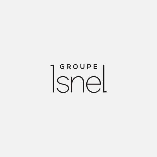 Hair dresser logo with the title 'Groupe Isnel'