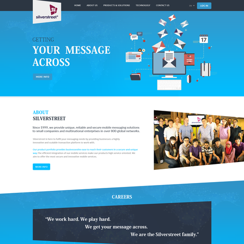 3D website with the title 'Silverstreet'