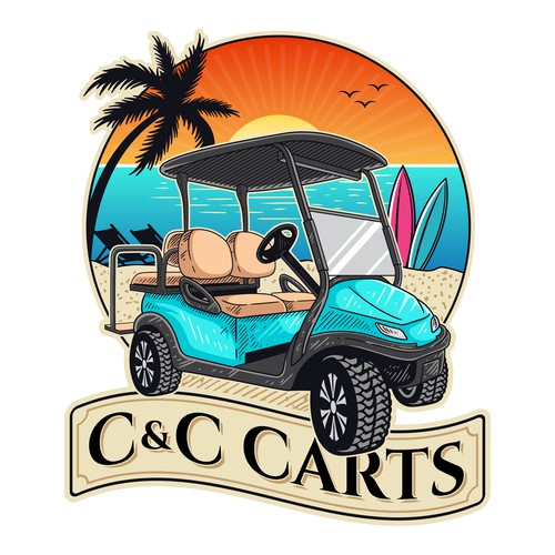 Cart logo with the title 'C&C Carts'