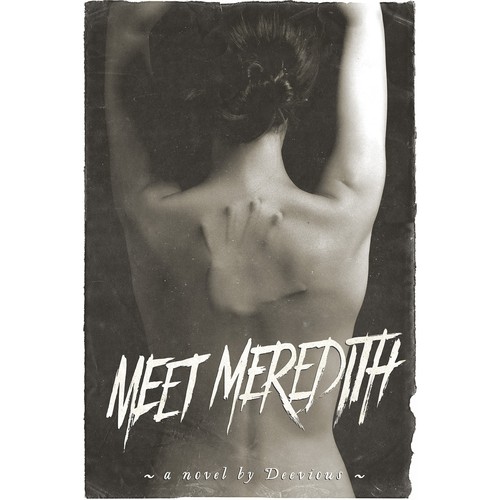 Horror design with the title 'Book cover for "Meet Meredith"'