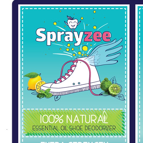 Crazy design with the title 'Spray packaging'