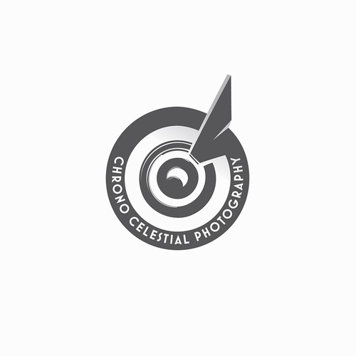 Time logo with the title 'Photography service logo'