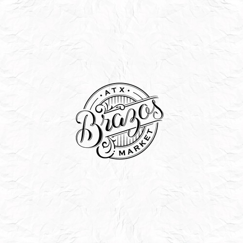 Market logo with the title 'Natural Vintage Logo Design for Boutique Shop'