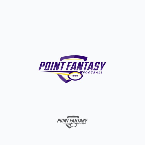Football design with the title 'Point Fantasy Football'