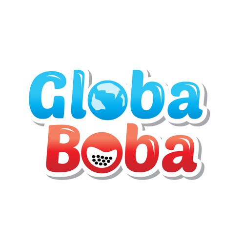 Global logo with the title 'playful logo for a stickers company'
