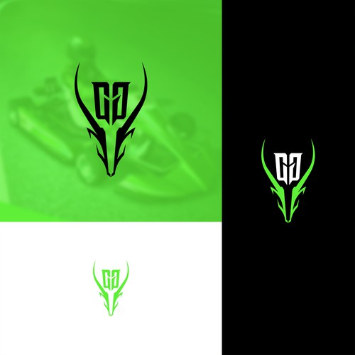 Racing logo with the title 'Gazelle'