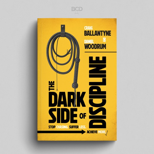 Creative book cover with the title 'The Dark Side of Discipline'